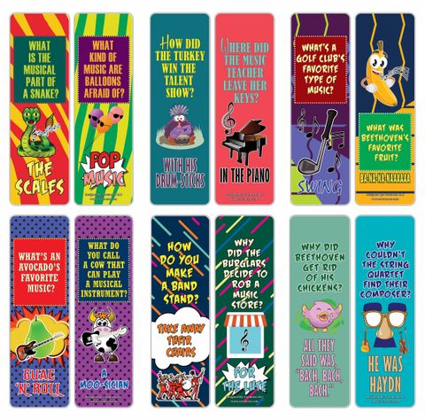 CNSBM2113_main_Funny Music Puns Jokes Bookmarks