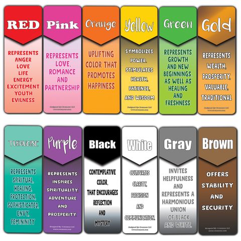 CNSBM3128 - MAIN_Colors and Their Meanings Bookmarks