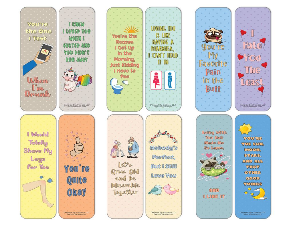 CNSBM4151_main_Funny Love Confessions Bookmarks