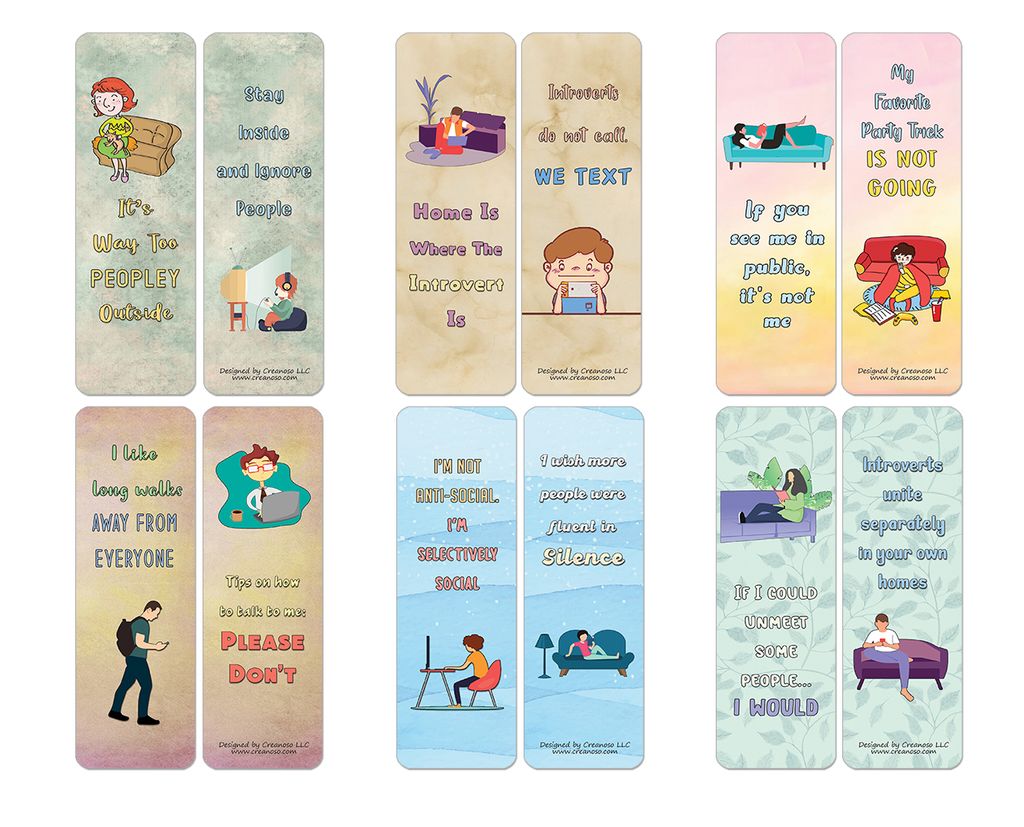 CNSBM4164_main_Funny Introvert Bookmarks