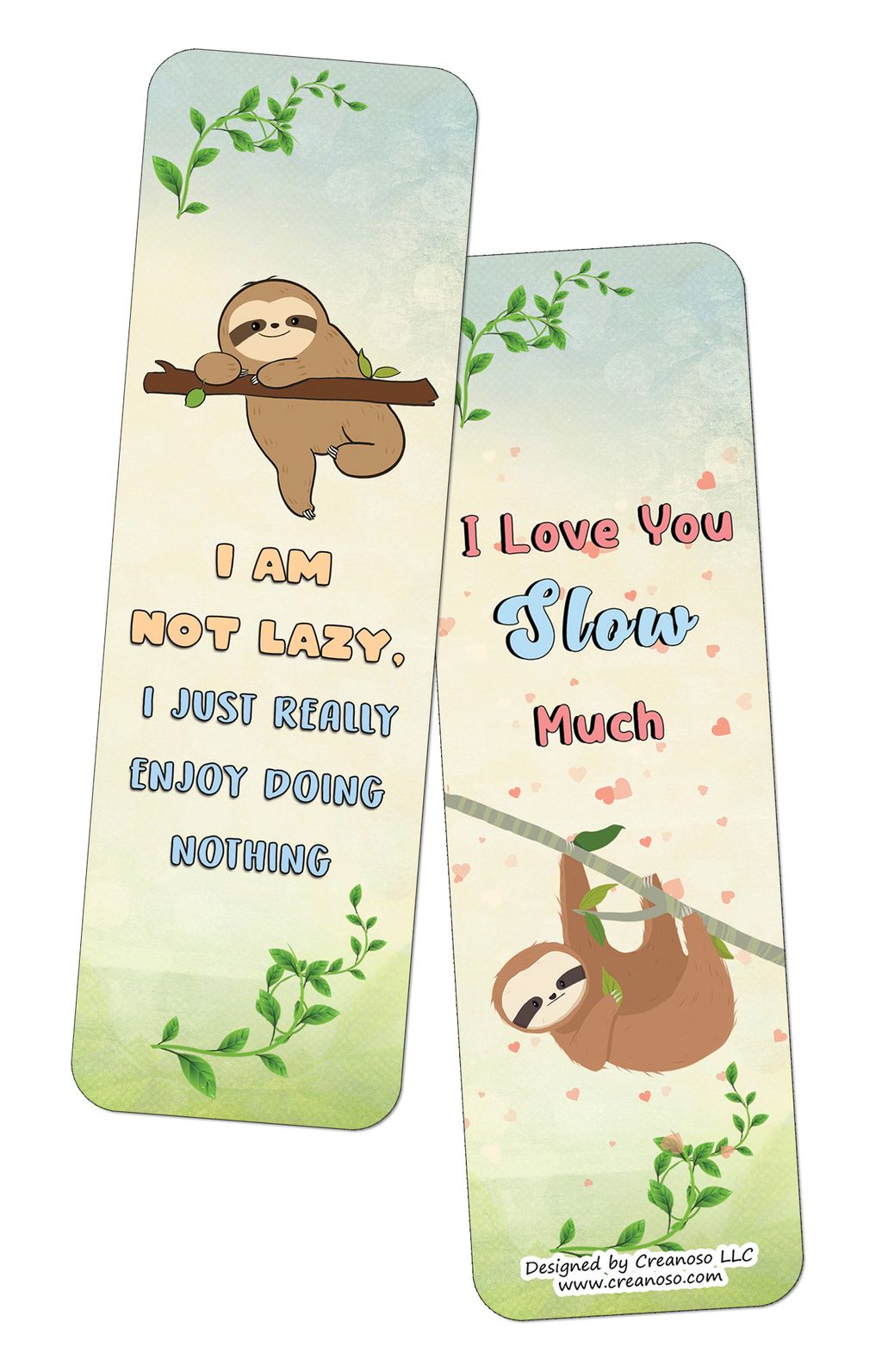 CNSBM4182_BM 4_Funny Sloth Quotes Bookmarks
