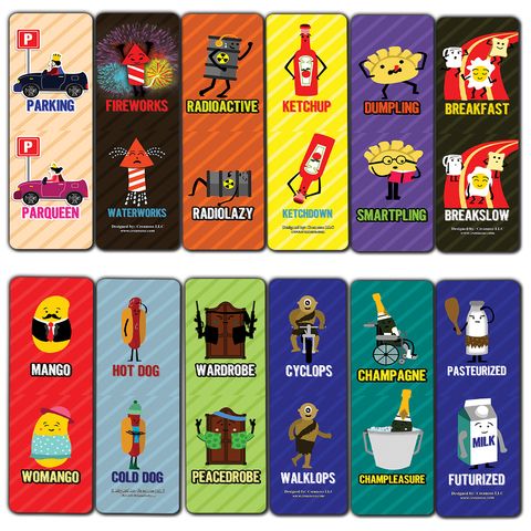CNSBM5051_main_Funny Opposite Puns Jokes Bookmarks_12n1