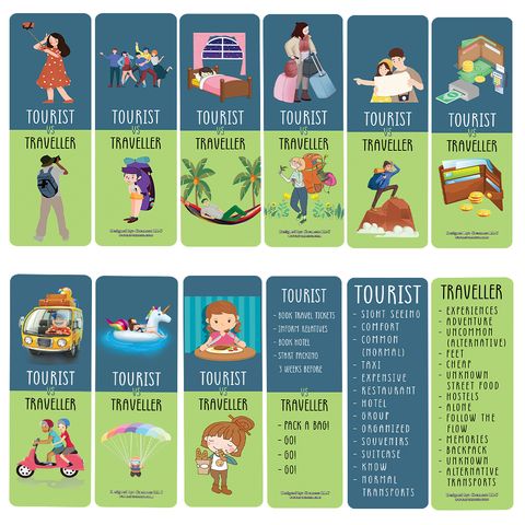 CNSBM5080_main_Funny Tourist VS Traveller Bookmark Card_12n1