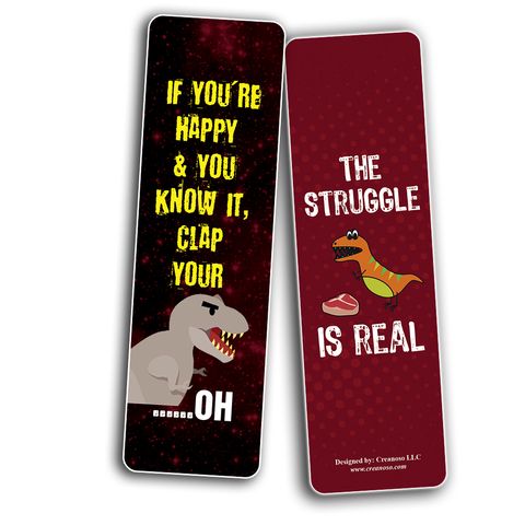 CNSBM5088_Bm1_Funny T-Rex Bookmarks_2n1