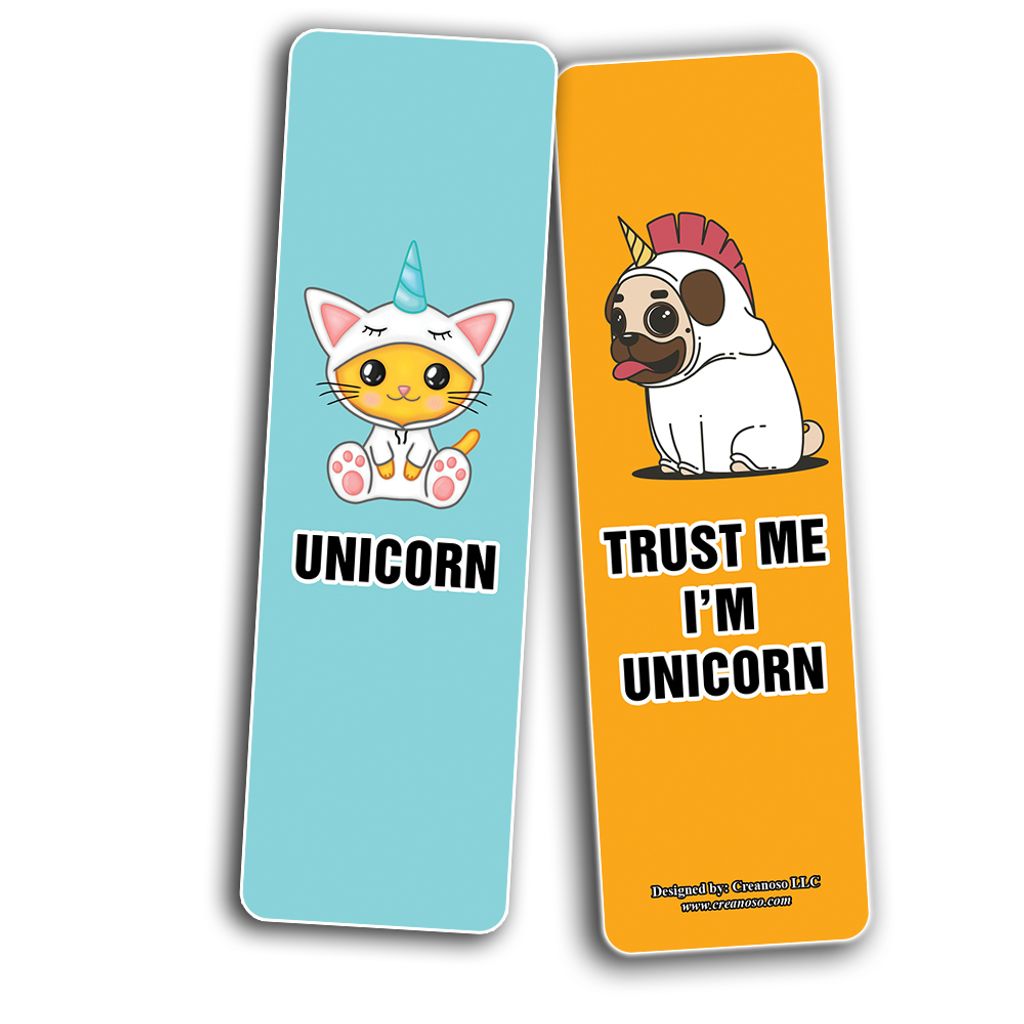 CNSBM5093_bm3_Funny Cute Unicorn Bookmarks_2n1