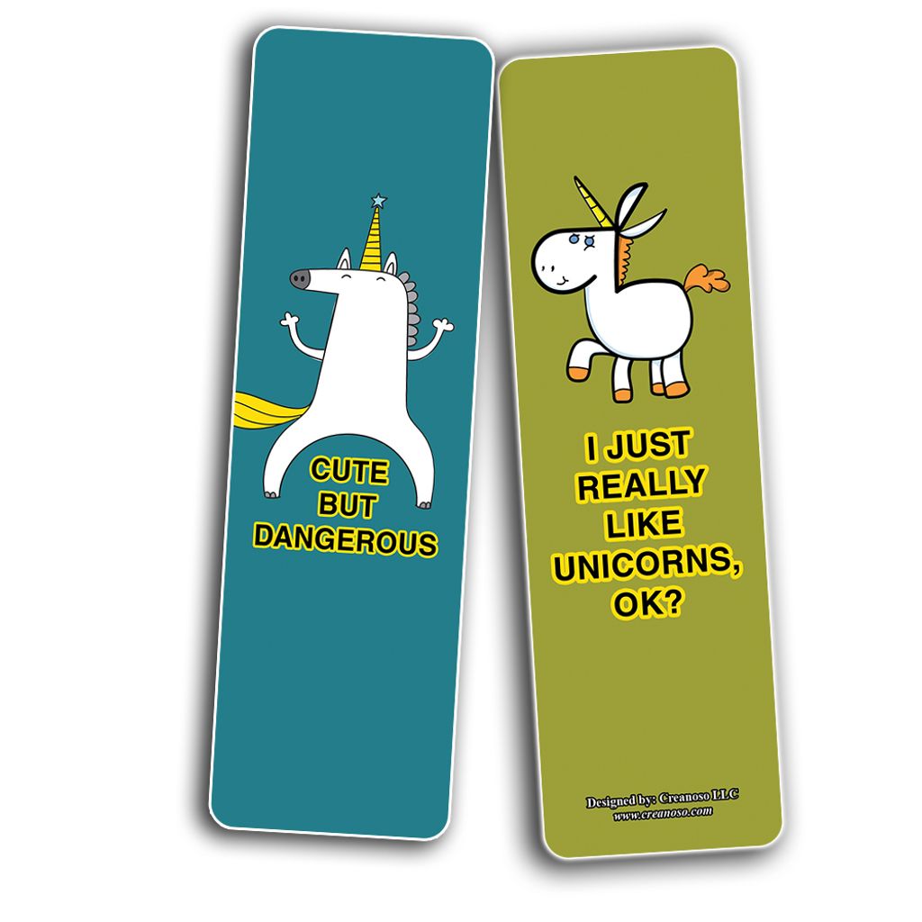 CNSBM5093_bm6_Funny Cute Unicorn Bookmarks_2n1