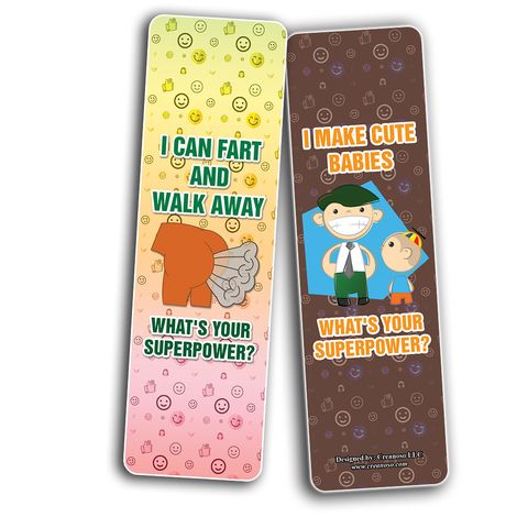 CNSBM5105_BM1_Funny Whats your Super Power Bookmarks_2n1