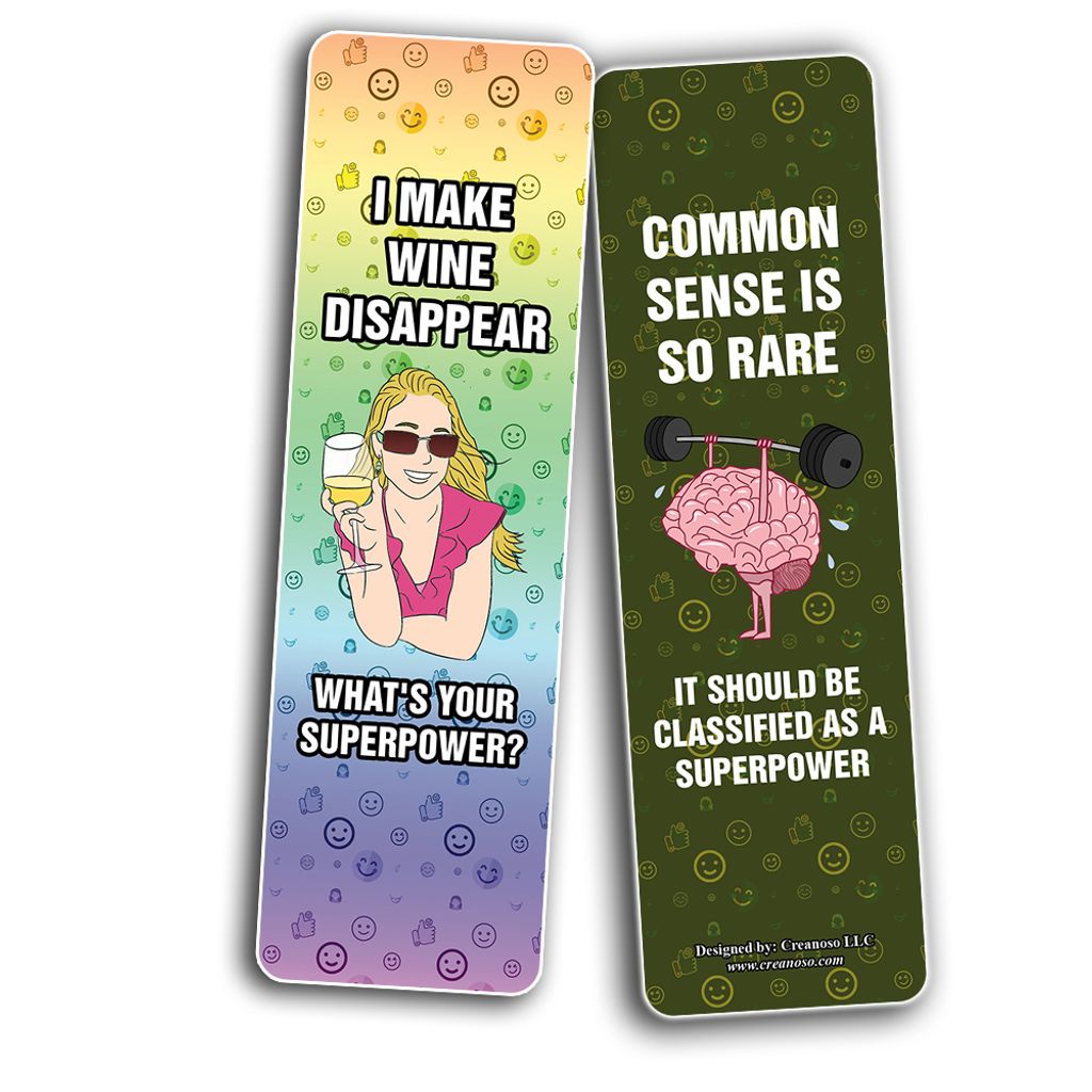 CNSBM5105_BM2_Funny Whats your Super Power Bookmarks_2n1