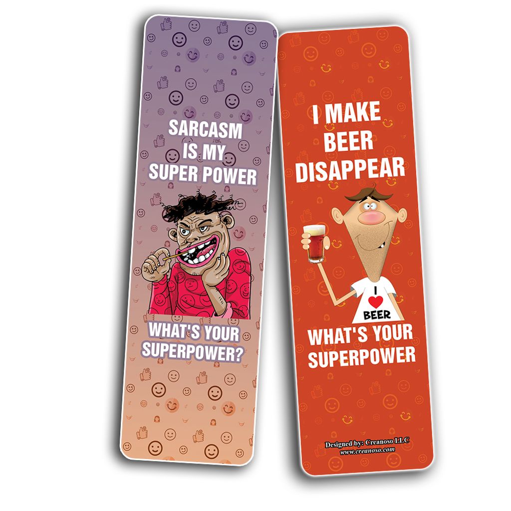 CNSBM5105_BM3_Funny Whats your Super Power Bookmarks_2n1