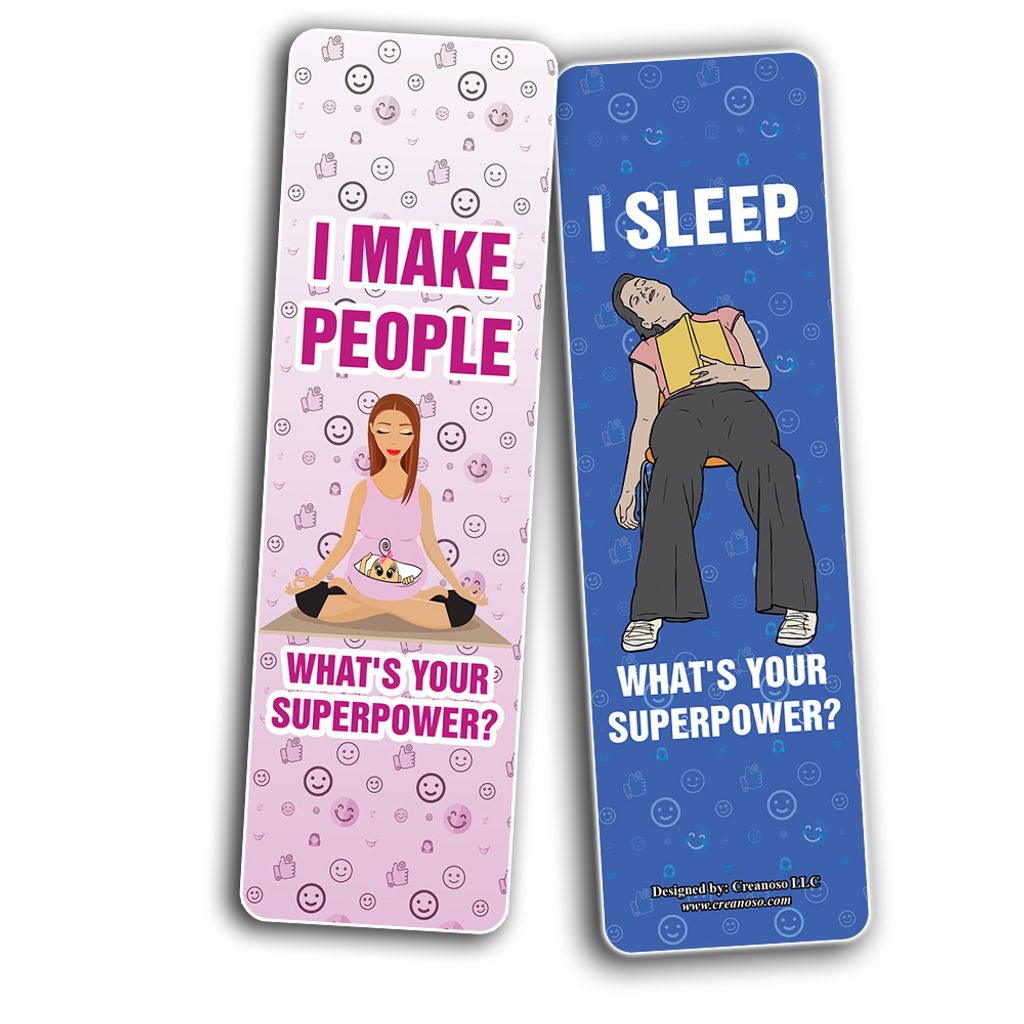 CNSBM5105_BM4_Funny Whats your Super Power Bookmarks_2n1