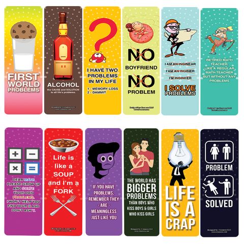 CNSBM5106_bm1_Funny Problems in Life Bookmarks_12n1