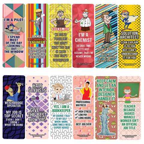 CNSBM5108_main_Funny Profession Job Bookmarks_12n1