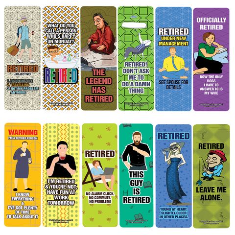 CNSBM5114_main_Funny Retired Bookmarks_12n1