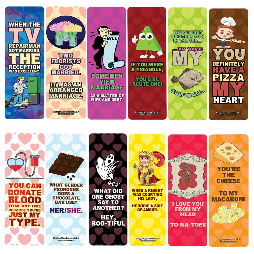 CNSBM5117_main_Funny I love you couple puns for him and her Bookmarks_12n1