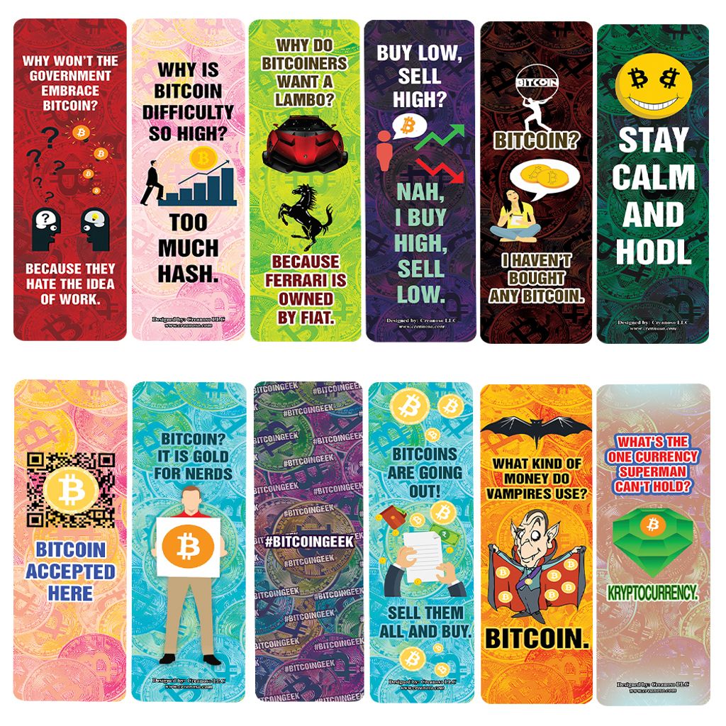 CNSBM6013_main_Funny Crypto Bitcoin Bookmarks _12n1