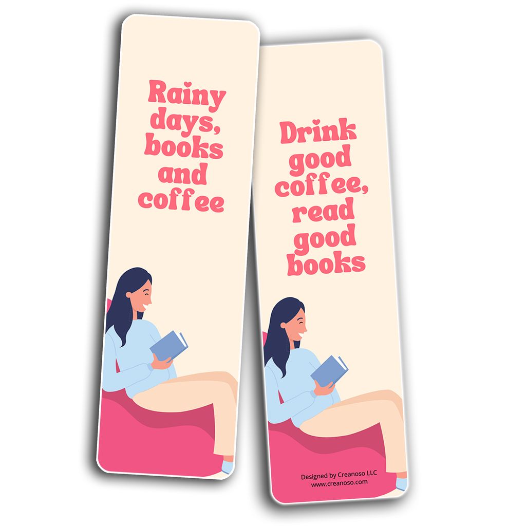 CNSBM6031 - BM5 -Books and Coffee Lovers Bookmarks_2N1