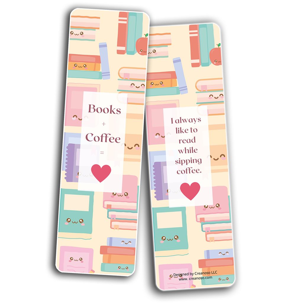 CNSBM6031 - BM2 -Books and Coffee Lovers Bookmarks_2N1