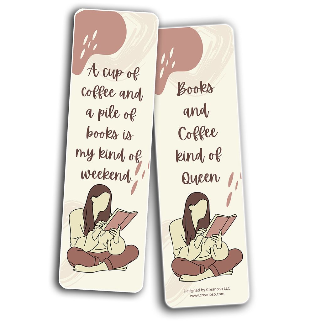 CNSBM6031 - BM4 -Books and Coffee Lovers Bookmarks_2N1