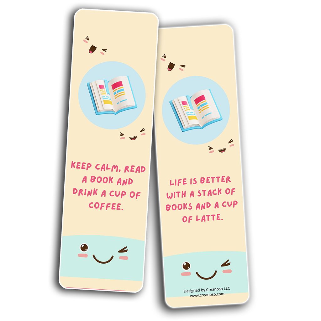 CNSBM6031 - BM6 -Books and Coffee Lovers Bookmarks_2N1