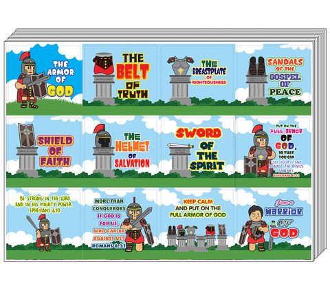 NEST4001 -main-  Armor of God Stickers Series 1