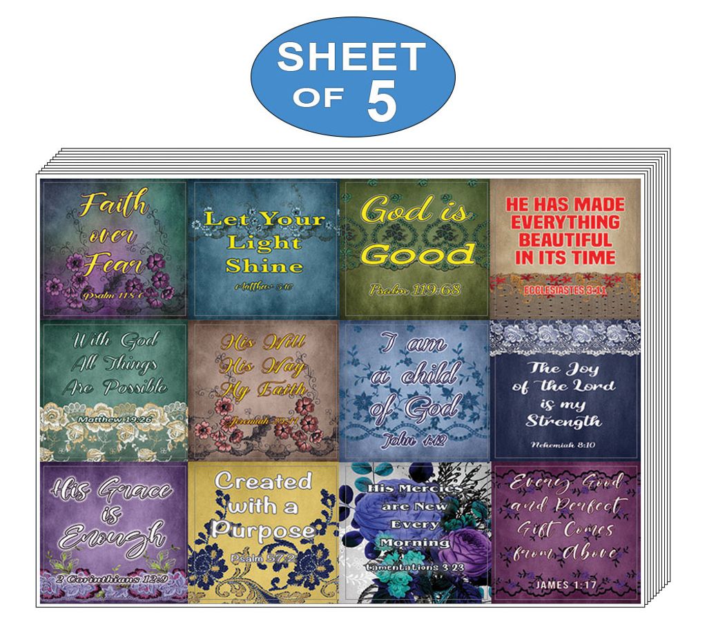NEST1059_main_5pack_Vintage Religious Stickers for Women Series 2