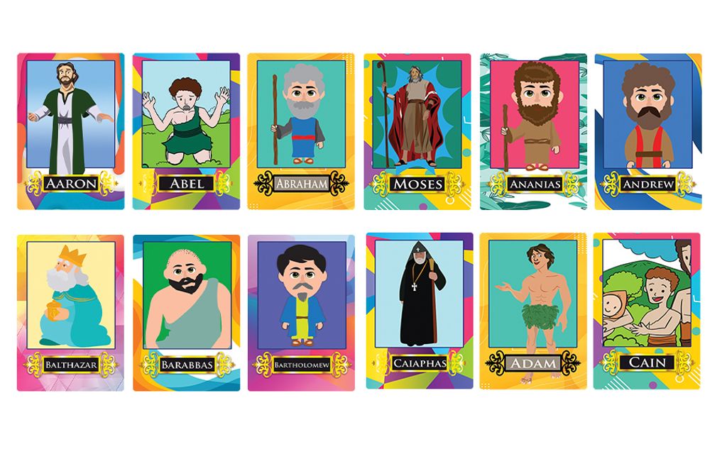 NEBC3017-Biblical Characters Learning Cards