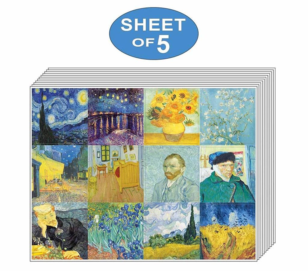 Van Gogh Main Image Stickers 5 Pack