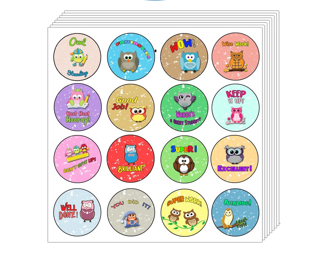 CNSST4017_main_Motivational Stickers for Kids - Owl