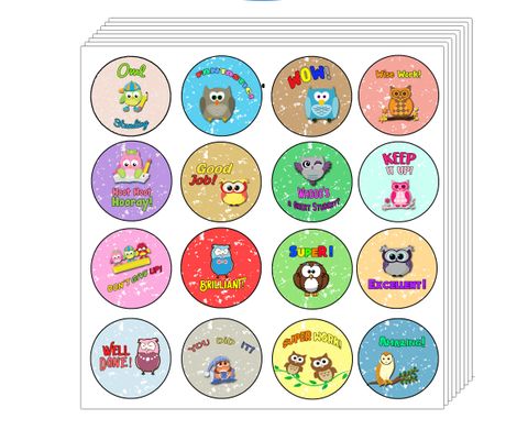 CNSST4017_main_Motivational Stickers for Kids - Owl