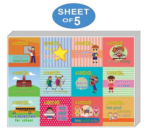 CNSST2058_main_5P_A Good Kid Behavior Stickers - At School