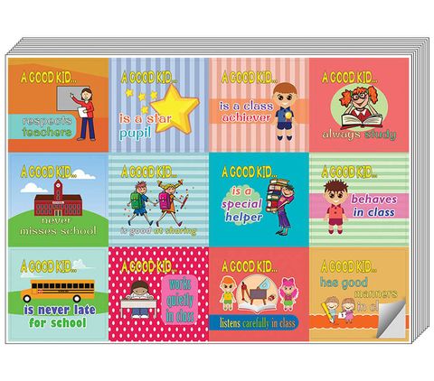 CNSST2058_main_A Good Kid Behavior Stickers - At School_with peel effect