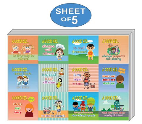 CNSST2059_main_5P_A Good Kid Behavior Stickers - Outside