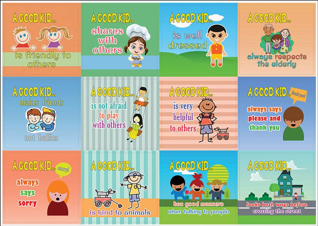 CNSST2059_WBL_A Good Kid Behavior Stickers - Outside