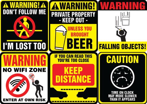 CNSVST5001_A42_Funny warning signs Stickers_6n1