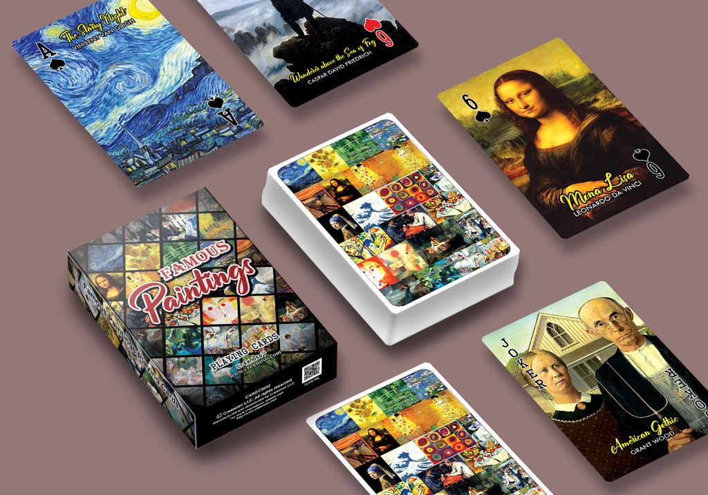 CNSGC5002 - Famous Paintings Playing Cards  - MockUp 1