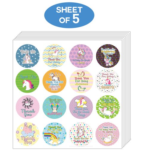 CNSST4066_main_5S_Unicorn Stickers Series 2 - Thank You