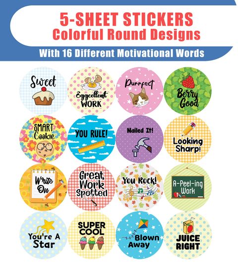 CNSST4086_main_5S_Children Class Award Stickers - Food Puns