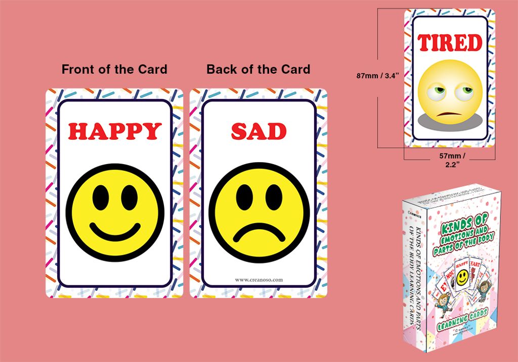 CNSBC1205_MockUp2_Kinds of Emotions and Parts of the Body Learning Cards