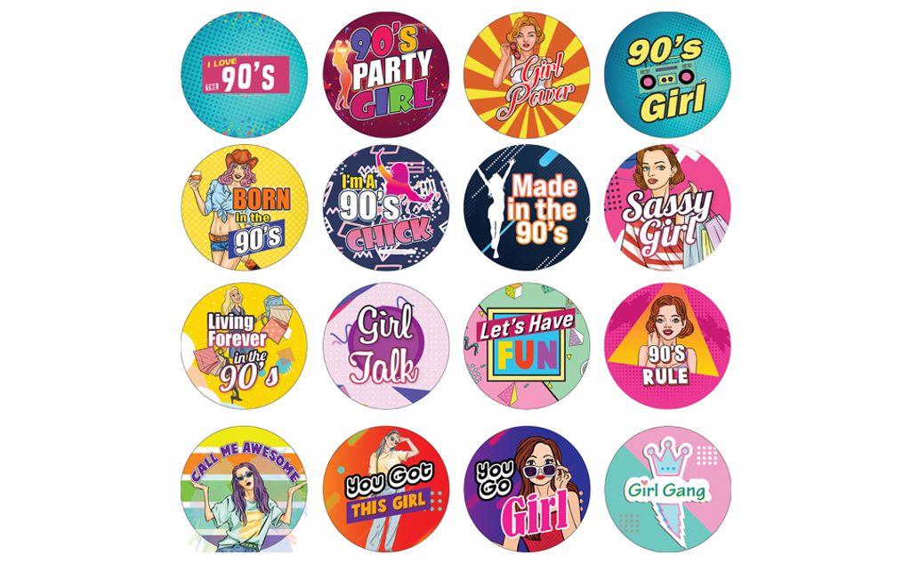 CNSST3021 - 90's Girls Stickers
