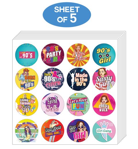 CNSST3021 - MAIN_90's Girls Stickers_5 Sheet