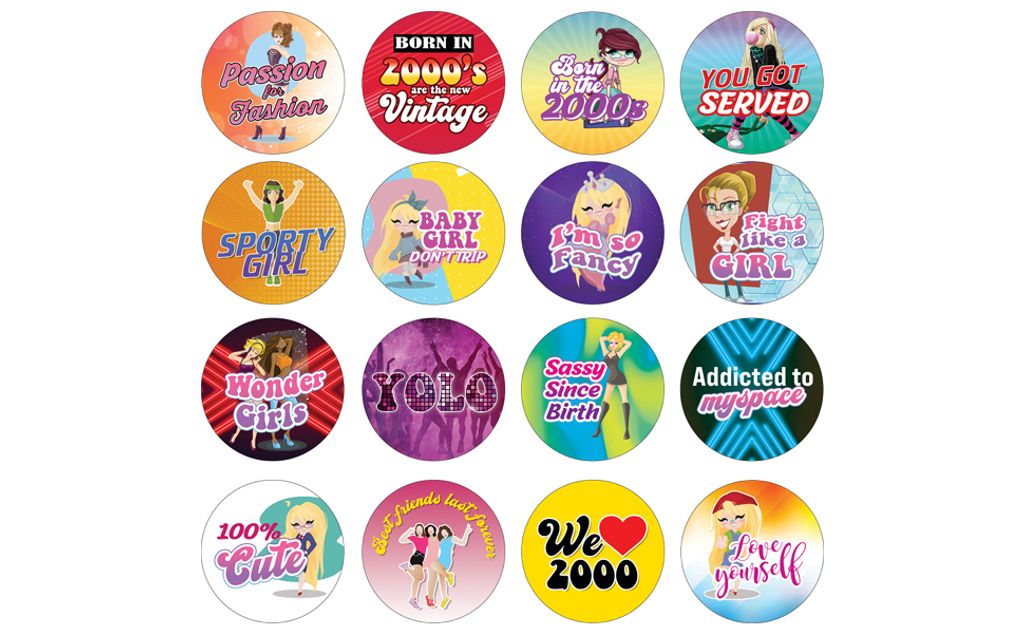 CNSST3022 - 2000's Girl Stickers