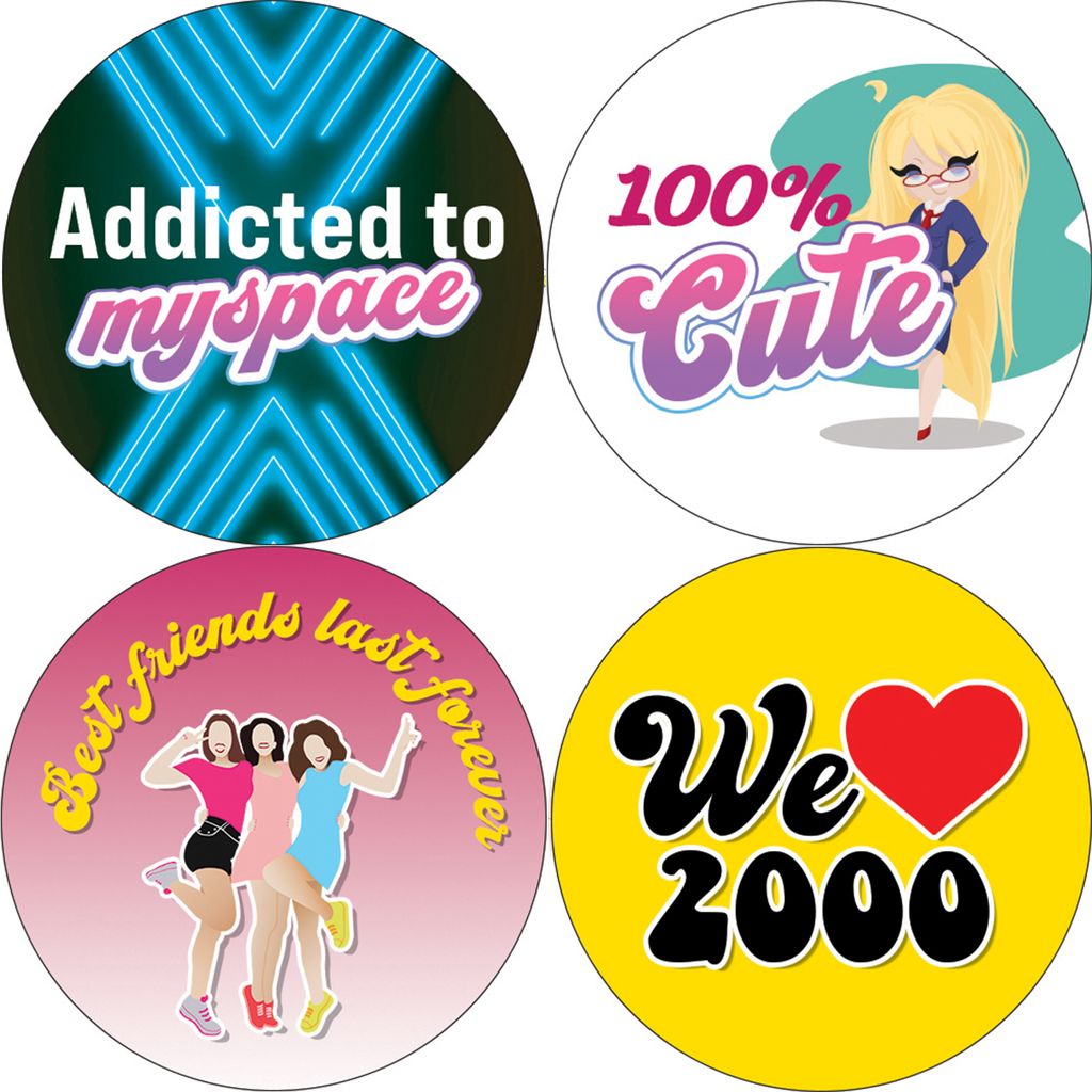 CNSST3022 - 2000's Girl Stickers_ 4n1_4