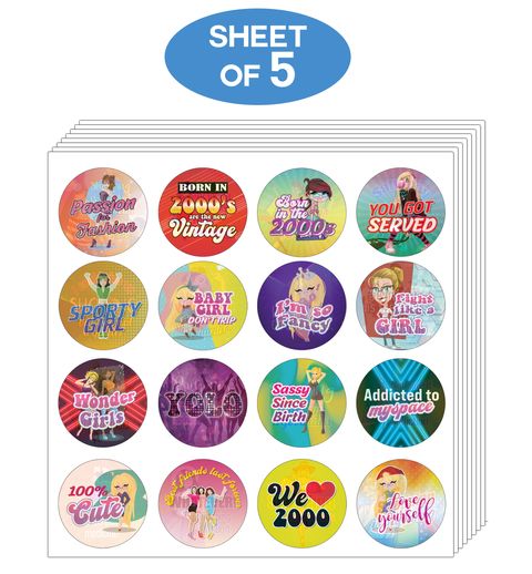 CNSST3022 - MAIN_2000's Girl Stickers_5 Sheet