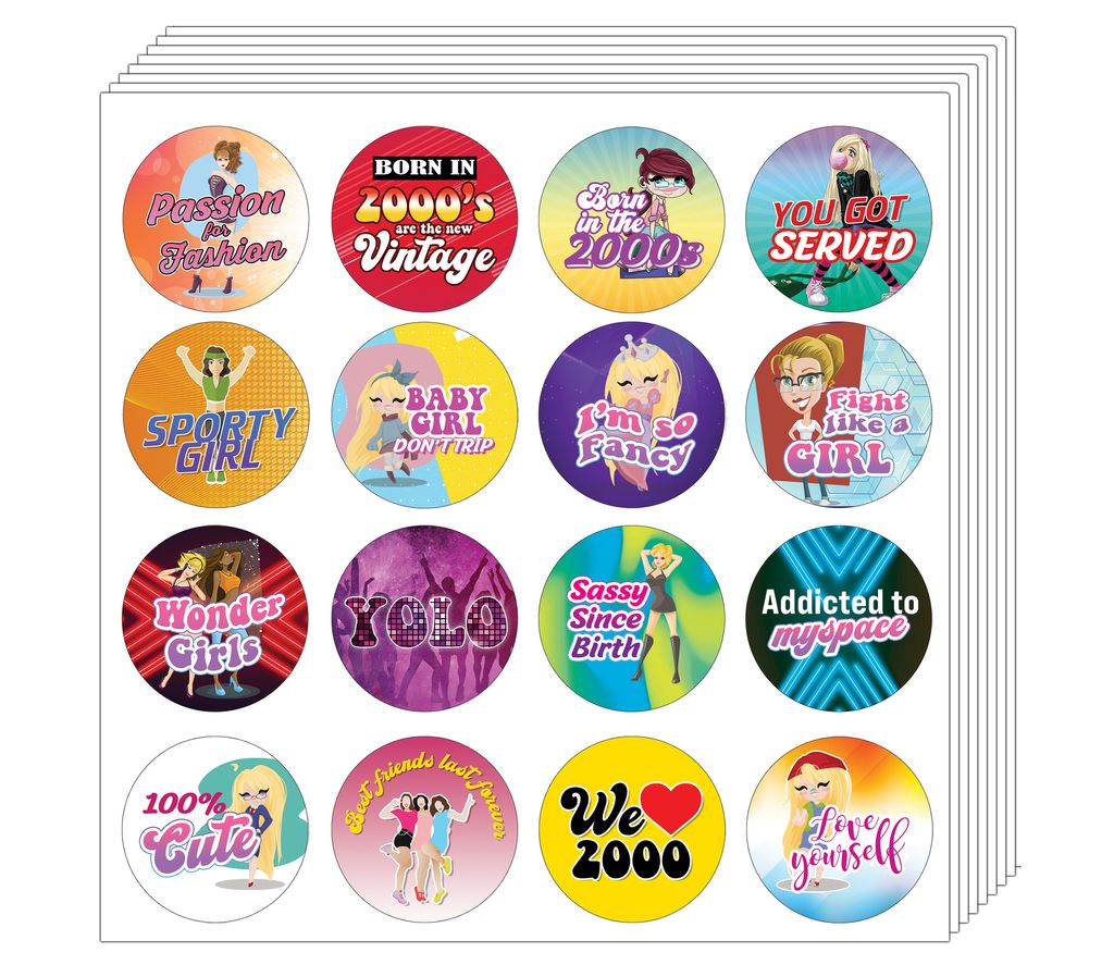 CNSST3022 - MAIN_2000's Girl Stickers