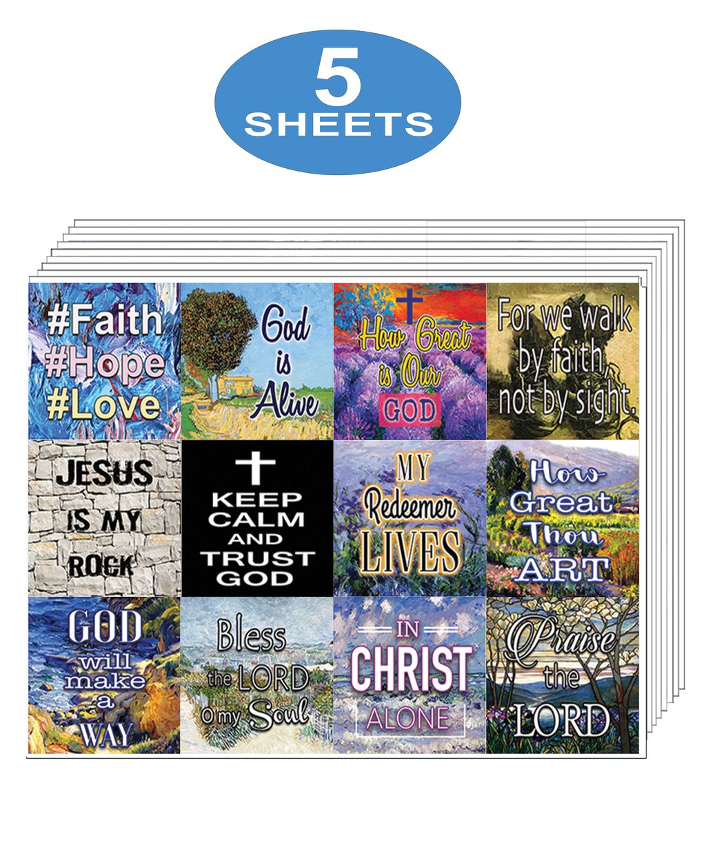 NEST1005_MAIN_with pack_Christian Bible Verses Scriptures Planner Stickers_5 sheet