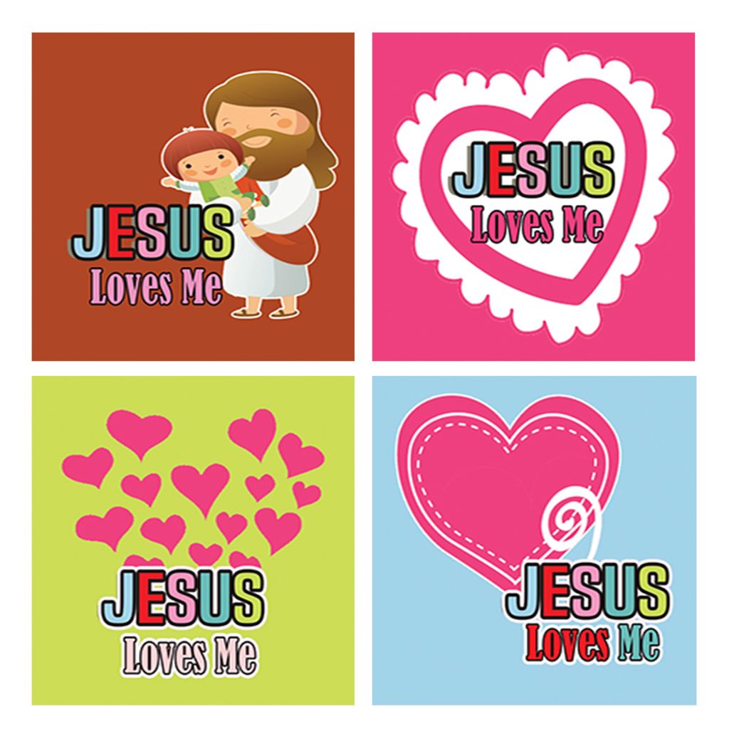 Jesus Loves me you  Stickers 4n1 1