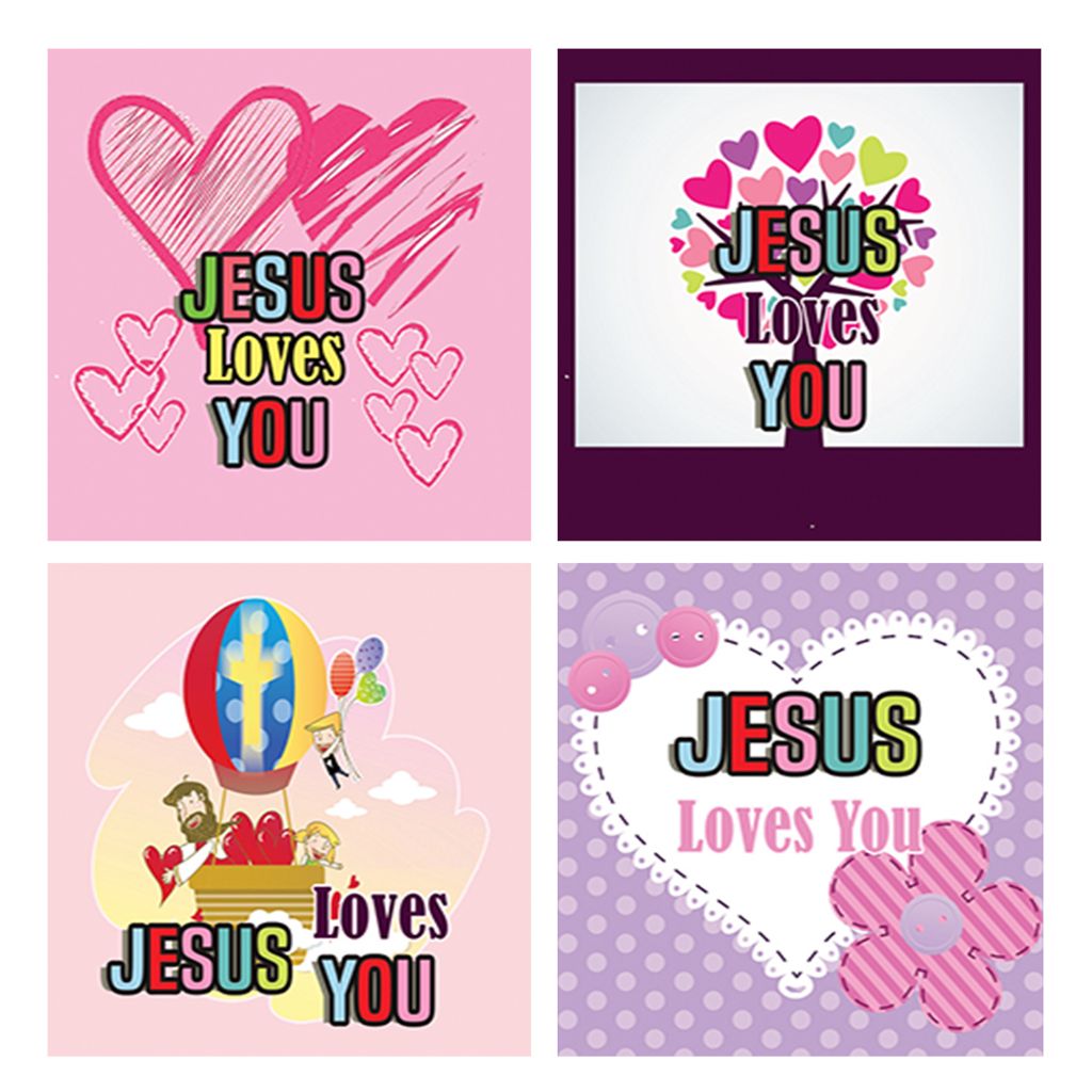 Jesus Loves me you  Stickers 4n1 2