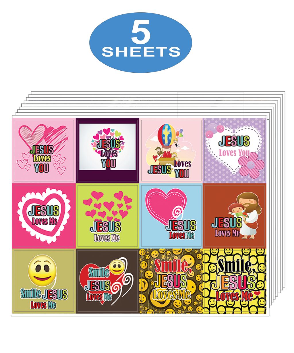 NEST1010- Jesus Loves You Stickers_5 Sheests