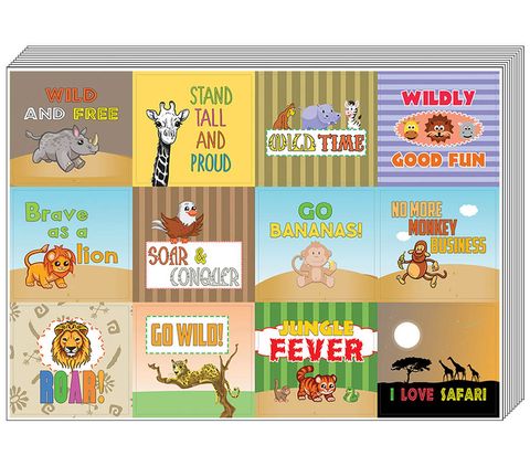 CNSST2044_main_Cute Sayings Animal Safari Stickers