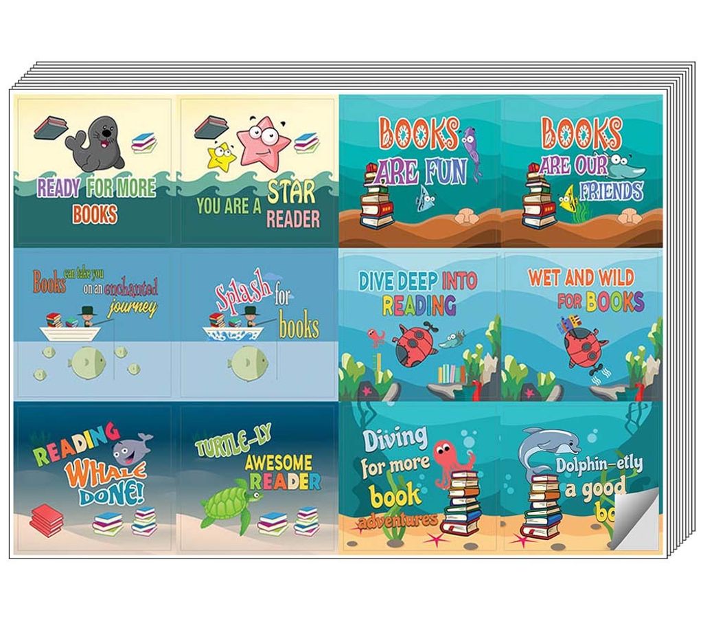 CNSST2055_main_Cute Sayings Sea Creatures Stickers_with peel effect